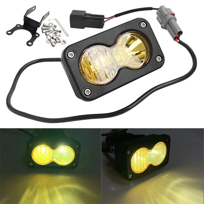 

New LED Headlight Switch White Spot Flood Pod Combo Kit Waterproof for Sur-Ron Segway Talaria Plug N Play 20W