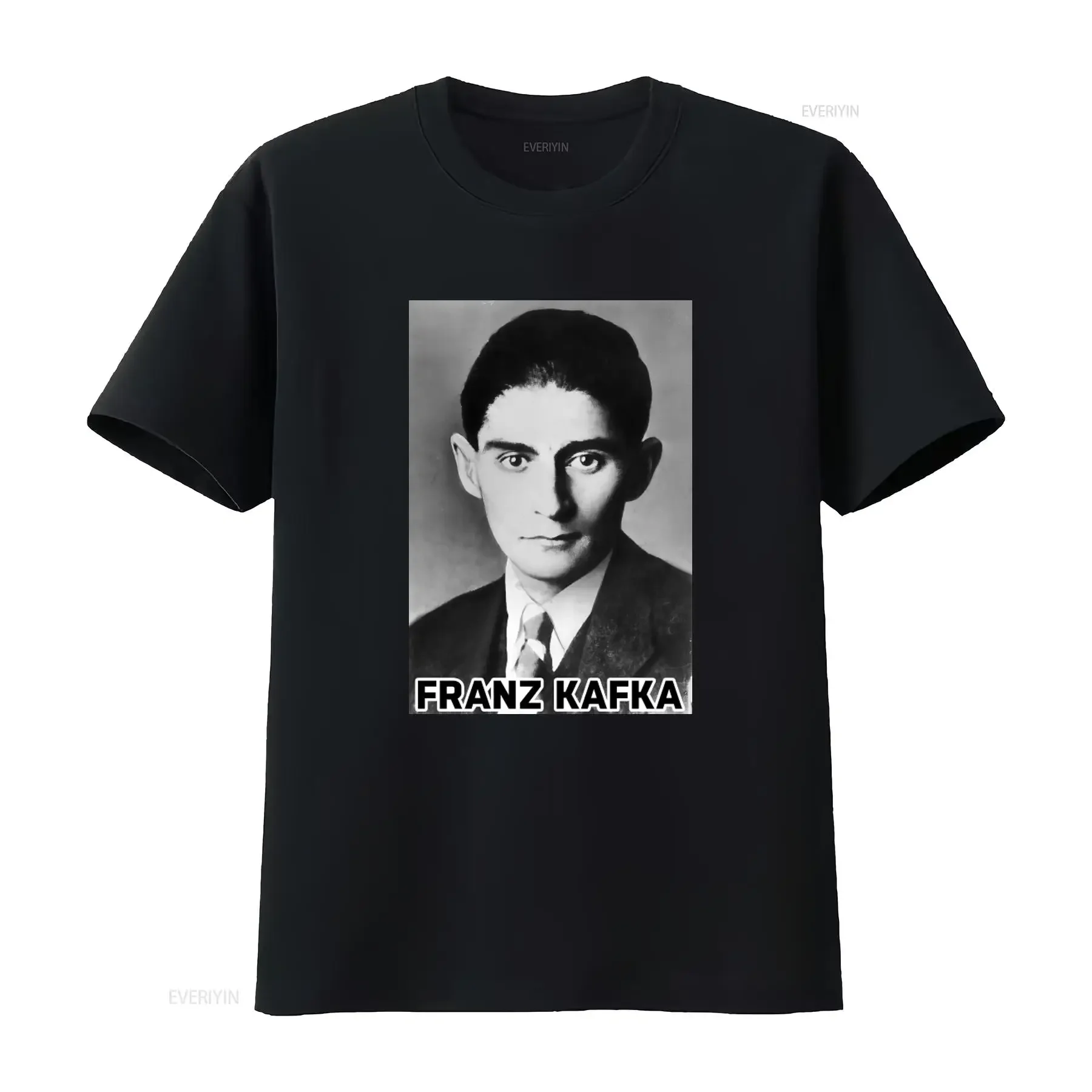 Franz Kafka 20th Century Jewish Fiction Writer T Shirt 5 3 Oz G500 vintage Washed Stylish streetwear homme designer clothes