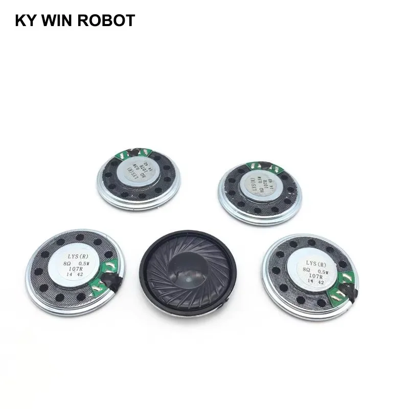 5 ピース/ロット新しい超薄型スピーカー 8 オーム 0.5 ワット 0.5 ワット 8R スピーカー直径 32 ミリメートル 3.2 センチメートル厚さ 5.2 ミリメートル