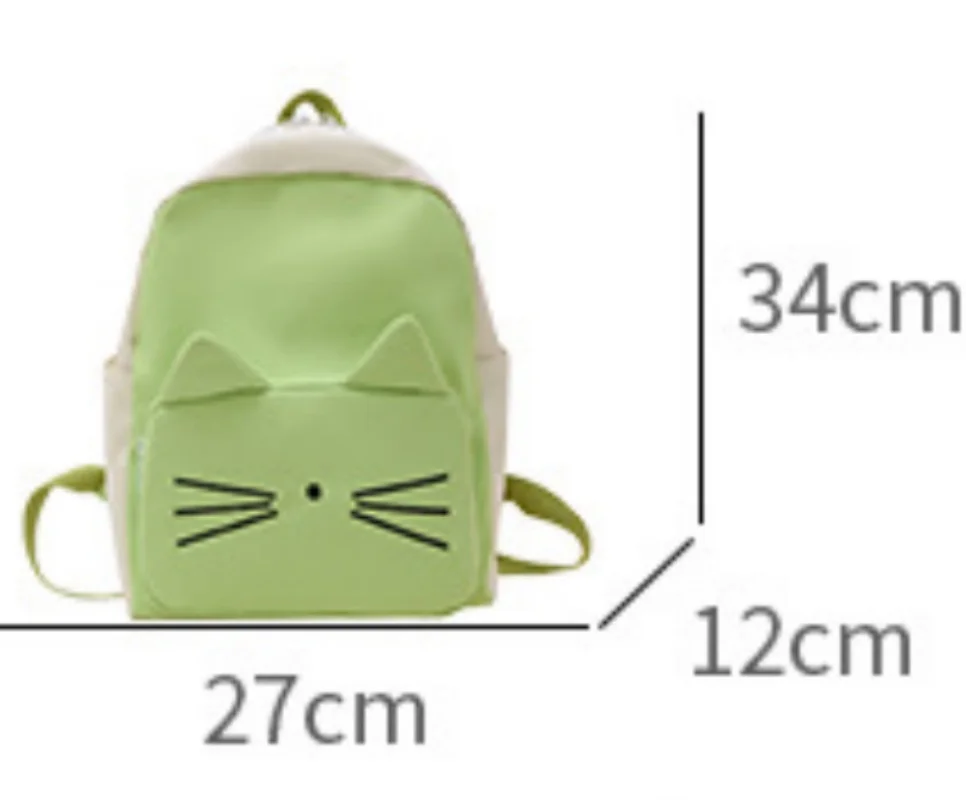 Borsa per bambini personalizzata il tuo nome zaino Cute Cat Girl zaino Kindergarten Book Bag apertura regalo