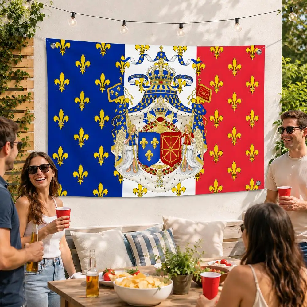 Napoleonic French Vintage Wall Flags Flag Soft skin-friendly Durable Tapestry Outdoor party Home living room bedroom Decoration