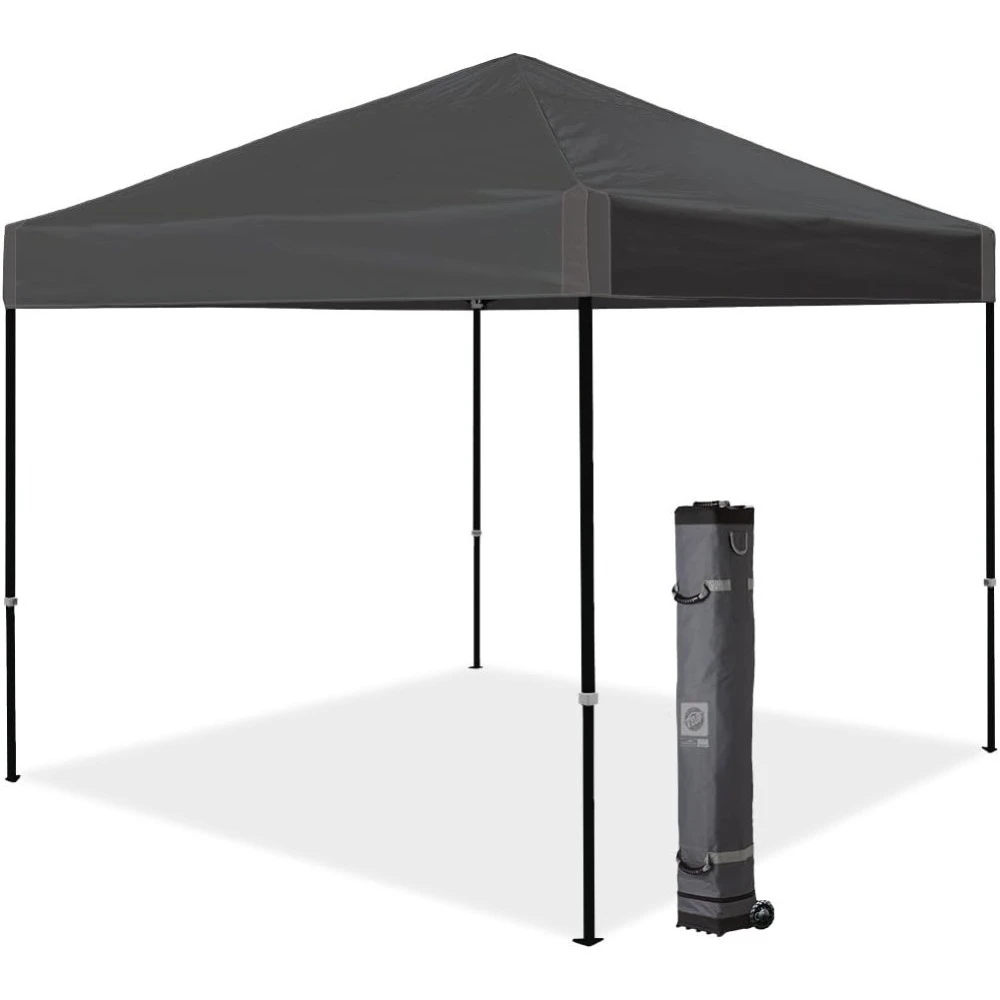 

Instant Pop Up 10' x 10'Canopy Tent, Roller Bag and 4 Piece Spike Set,Adjustable to three different heights UV protection Canopy