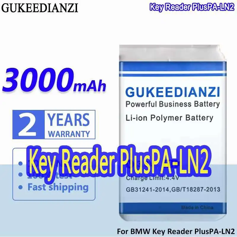 

Key Reader Battery For Bmw Pluspa-LN2,K03,R001 3.6V Pluspa-LN2 High Capacity 3000Mah