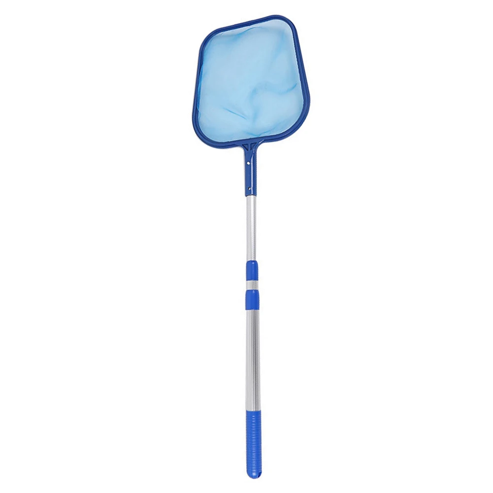 Telescopic Skimmer Net Ponds Cleaning Tools Swimming Pool Leaf Catcher Mesh Bags for Family Outdoor Swimming Accessories