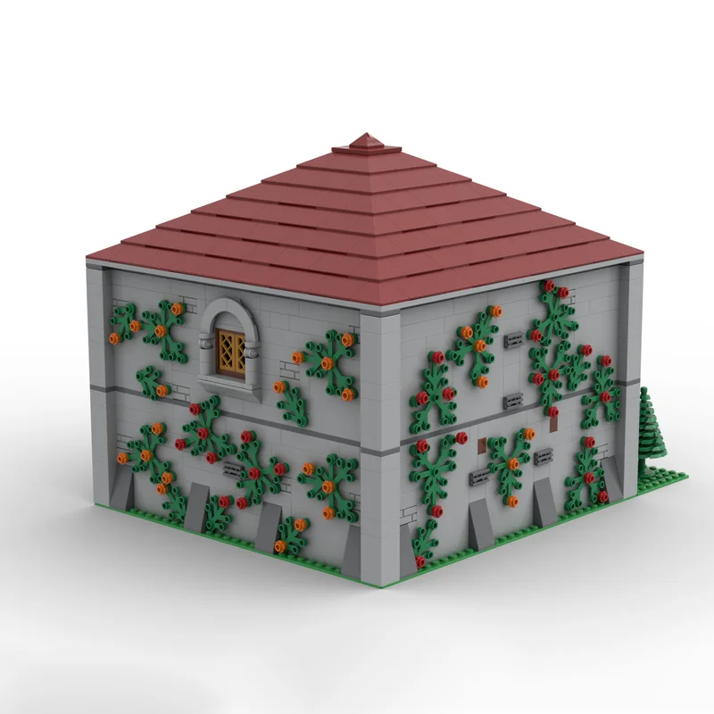 Mittelalterliche Burg Moc Bausteine Die Königsbibliothek Modellbau Technologie Modulare Blöcke Geschenk Weihnachten Spielzeug DIY Montage