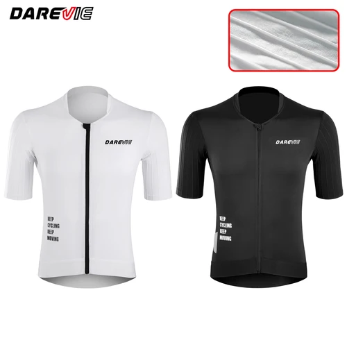 DAREVIE Aero hombre ciclismo Maillot reducir la resistencia PRO nivel ciclismo Jersey Anti-UV 40+ ropa de ciclismo que absorbe la humedad para hombres