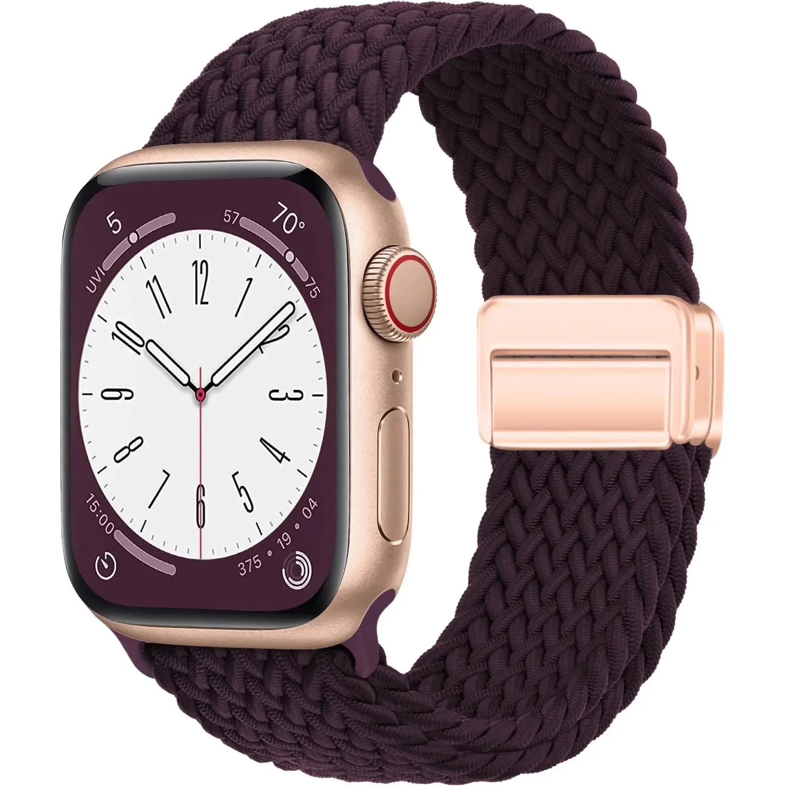 Geflochtenes Armband für Apple Watch Band 44 mm 40 mm 45 mm 49 mm 41 mm 38 Schnallenarmband iWatch Serie SE 7 3 6 8 9 Ultra 2 Magnetarmband