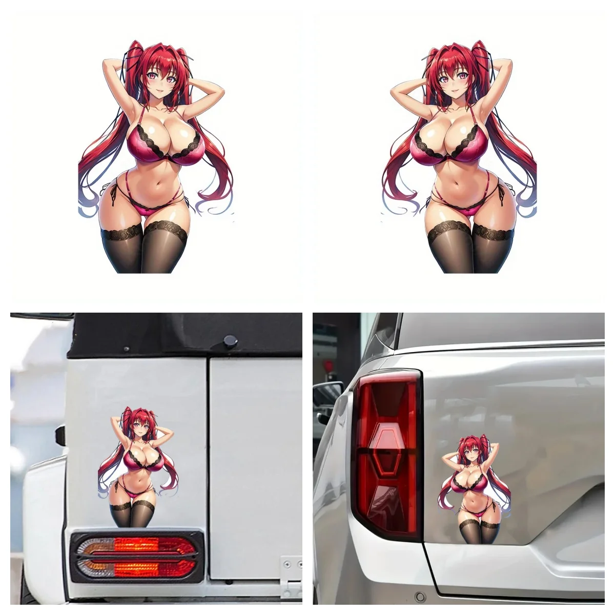 

Personality Anime Huge Breasts Girl Car Sticker Laptop Bumper Wall Truck Moto Van Helmet Racing Camper Vinyl Decal PVC Wholesale