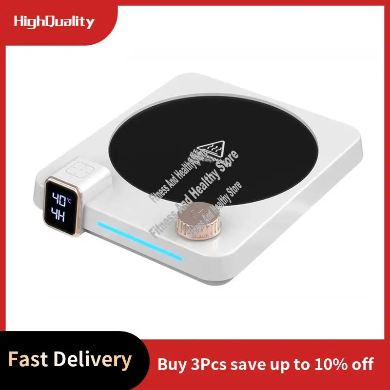 Multi-Setting Coffee Heater And Electric Tea Warmer, 220V, Constant Heat With 9 Levels, EU Plug-AT35