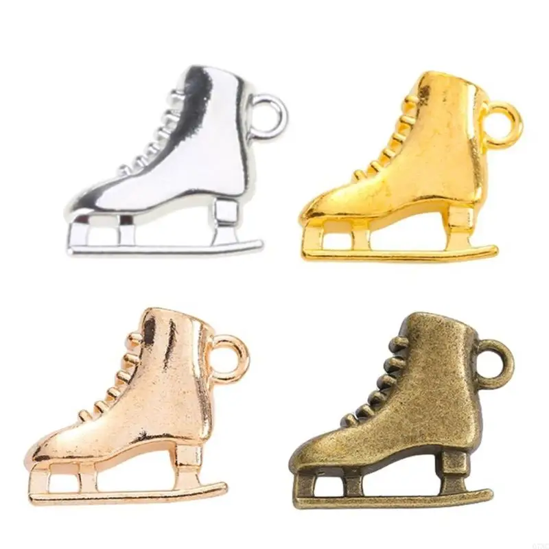 30pcs Distinctive Ice Skate Charm Components Vintage Alloy Ice Skates Charm for DIY Necklace Earring Bracelet Crafting