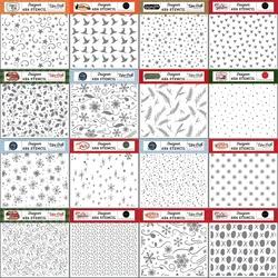 20252023 New 6*6 inch Christmas Plastic Stencil For DIY Craft Making Background Greeting Card Paper Scrapbooking No Cutting Dies