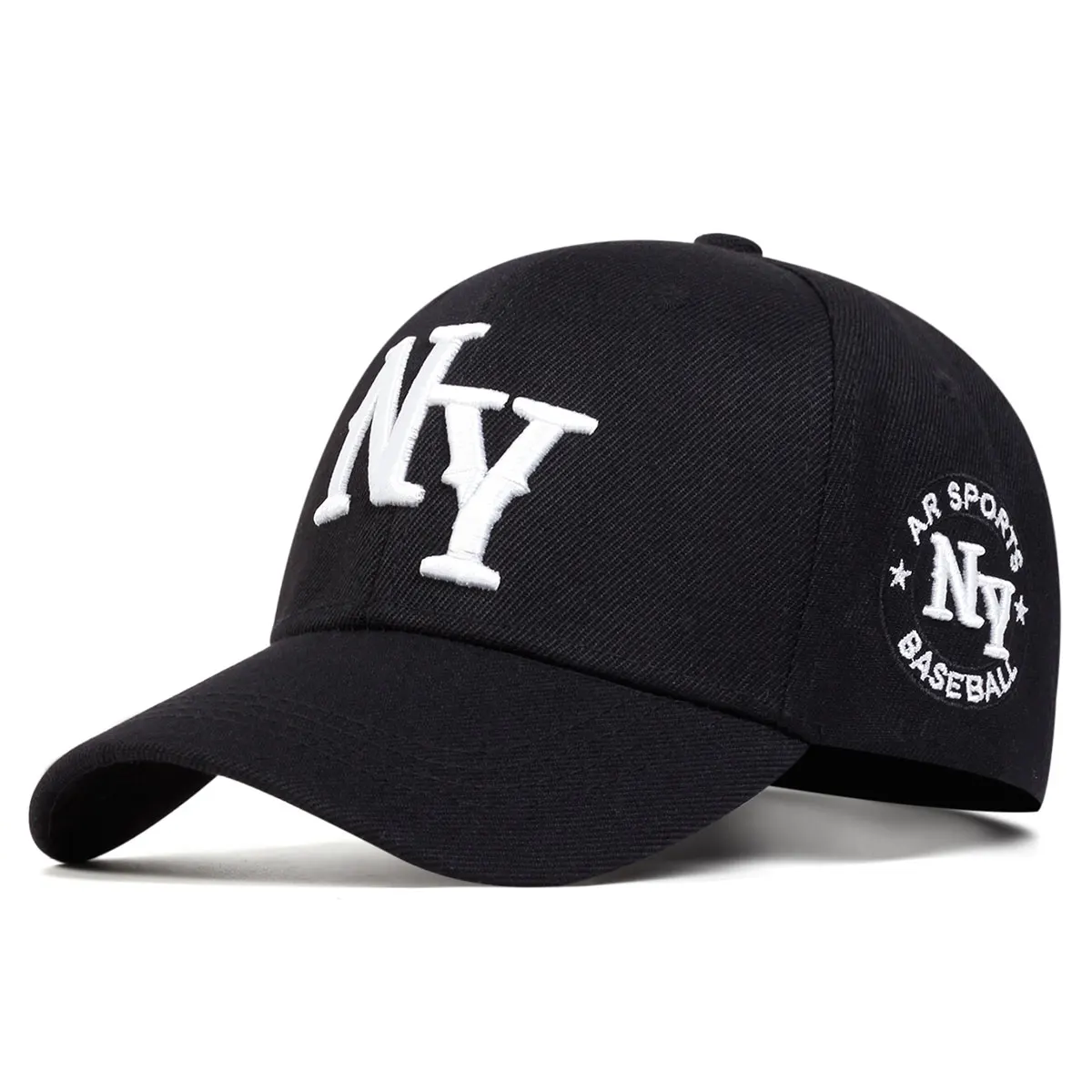 Unisex-Baseballmützen mit Buchstabenstickerei, für Frühling und Herbst, für den Außenbereich, verstellbare Freizeithüte, Sonnenschutzhut, Sportmütze – Detail 2