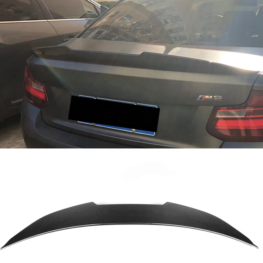 PSM Style Carbon Fiber Rear Tail Wing Car Spoiler For Bmw F80 F82 M3 M4 2014-2020 Rear Spoiler Car Part