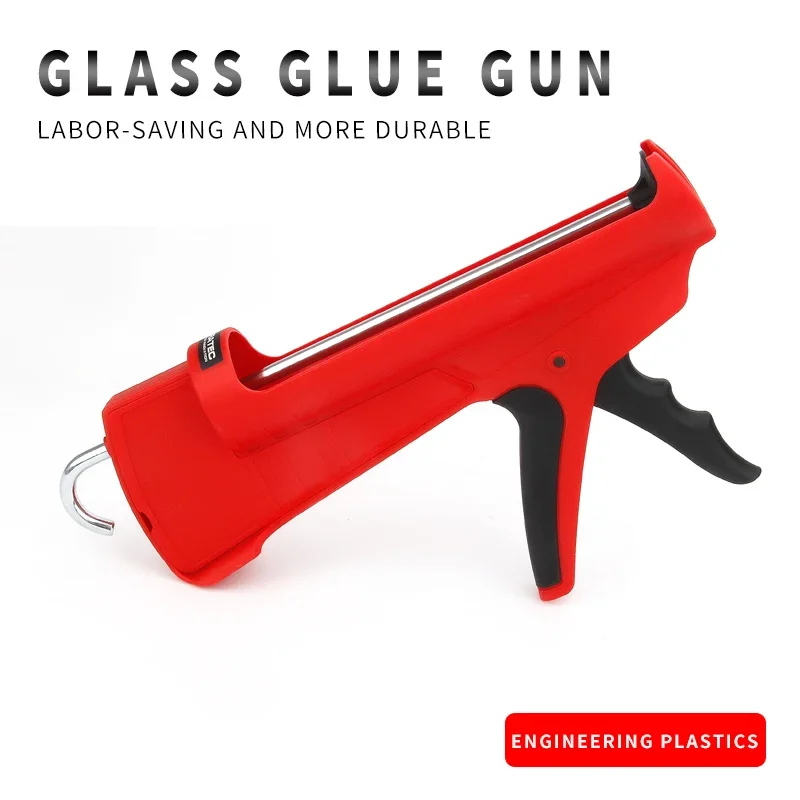 1Pcs DURATEC Caulking Gun New Style Lightweight Manual Glass Glue Applicator Universal Structure Cylindrical Pressing Glue Gun