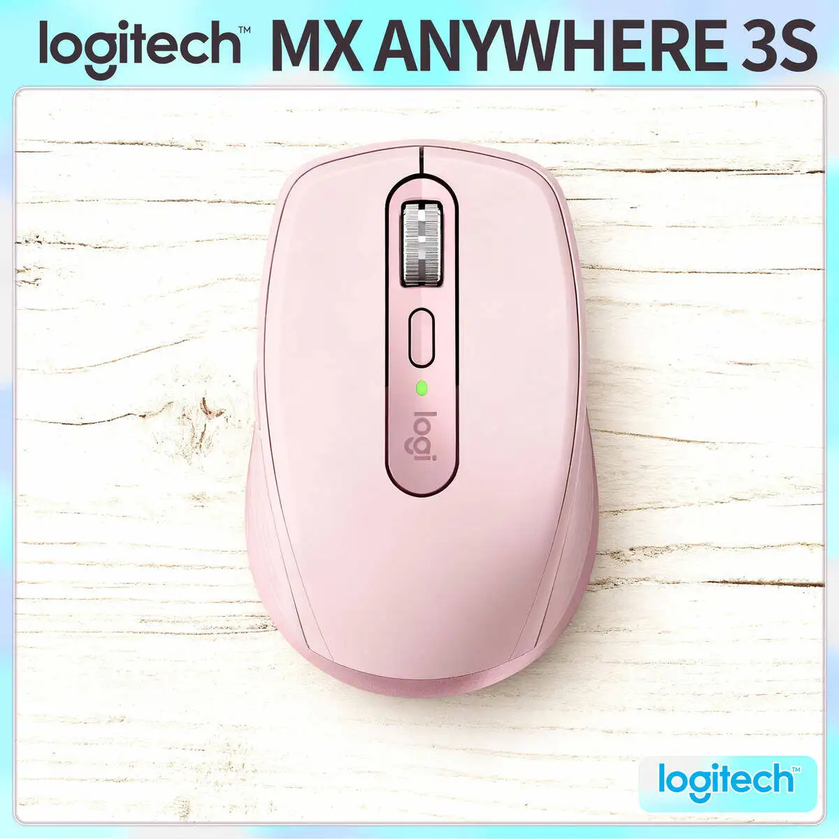 

Logitech MX Anywhere 3S Compact Bluetooth Mouse Rechargeable Silent Clicks for Windows Mac Laptop