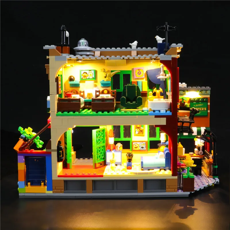 Lighting Set For 21324 123 Sesame Street Ideas Not Include Building Block (Only Led Light Kit)