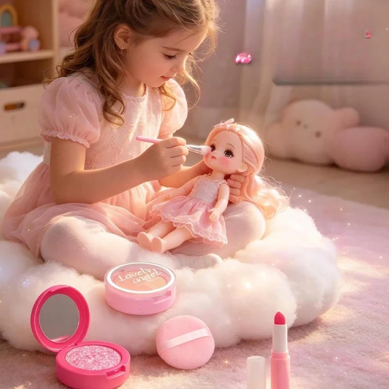 Childrens Pretend Play Makeup Toys Realistic Makeup Kit for Dolls Girls Toy for Kids 2 To 4 Years Old Birthdays Christmas Gifts - view 6