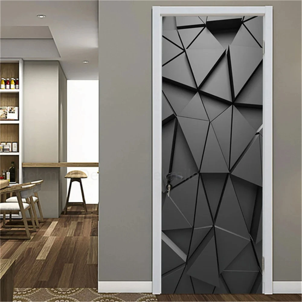 White Doors Wallpaper SelfAdhesive for Entrance Door Waterproof Oil-proof Removable Stickers Mural PVC Peel and Stick Home Decor