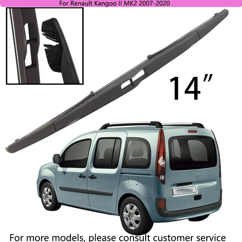 

For Renault Kangoo II MK2 2007-2020 Car Accessories 14" Rear Windshield Windscreen Washer Wiper Blade