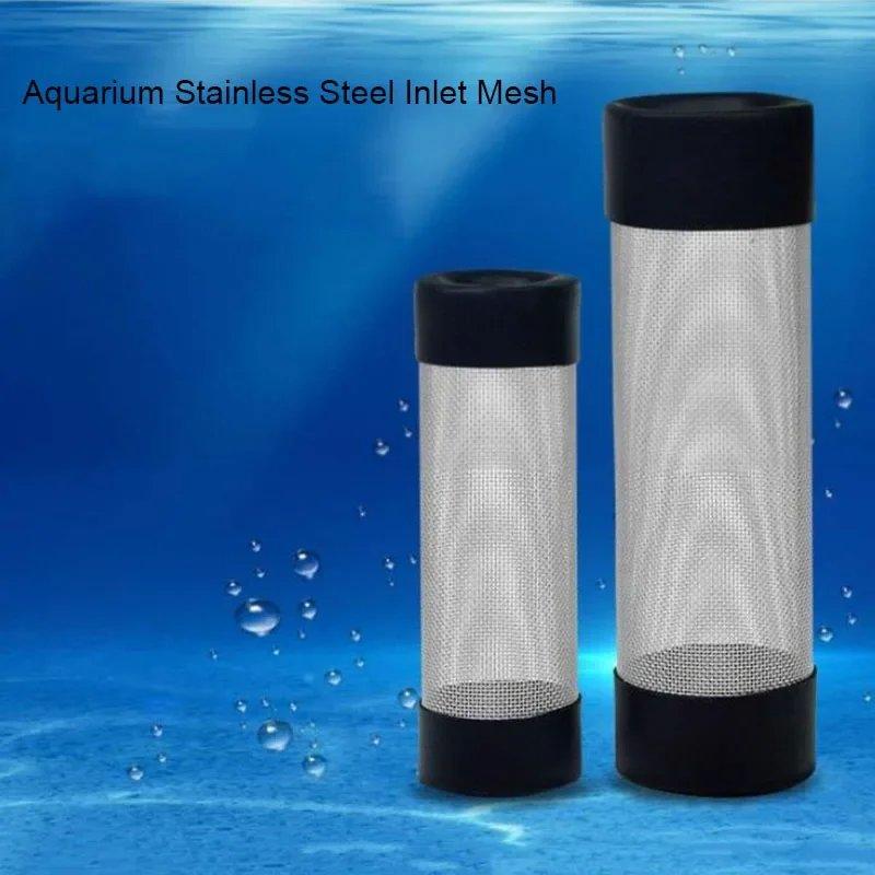 Edelstahl Filter Einlass Hülse Mesh Garnelen Netze Spezielle Garnelen Zylinder Filter Inflow Einlass Schützen Aquarium Zubehör