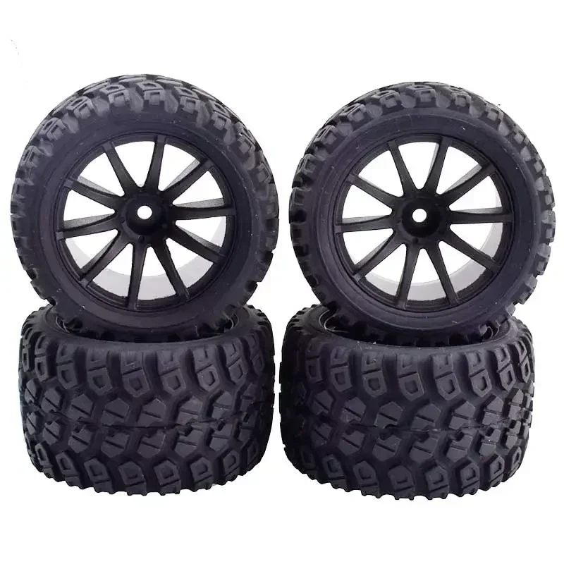 4 Stück 1/16 LKW-Reifen für Trxs1/16 E-Revo, Gummireifendurchmesser 80 mm, Kupplung 12 mm