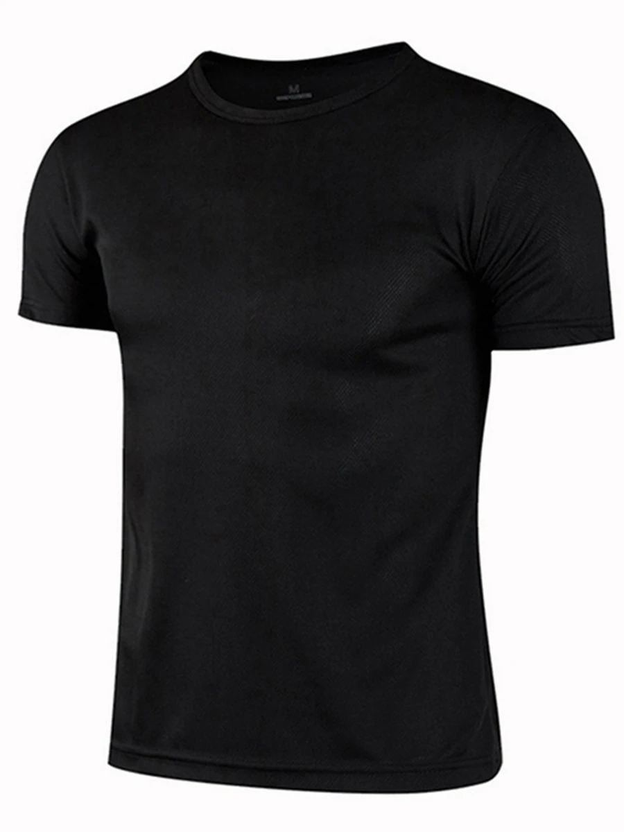 

Summer Men's Short Sleeved T-shirt High-Quality Combed Cotton Solid Color Fashion Casual Round Neck Cool Women Men Tops Loose