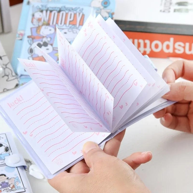 ชุดสมุดโน้ตสนูปปี้ PU 4/12/24 ชิ้น แบบพกพา ลายการ์ตูน สำหรับใช้ในโรงเรียน ออฟฟิศ ของขวัญน่ารัก สไตล์คาวาอี้ ใหม่