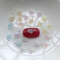 100 lovely AB color transparent bird Crystal Rhinestone DIY jewelry making accessories diamonds for nails  nail art decorations