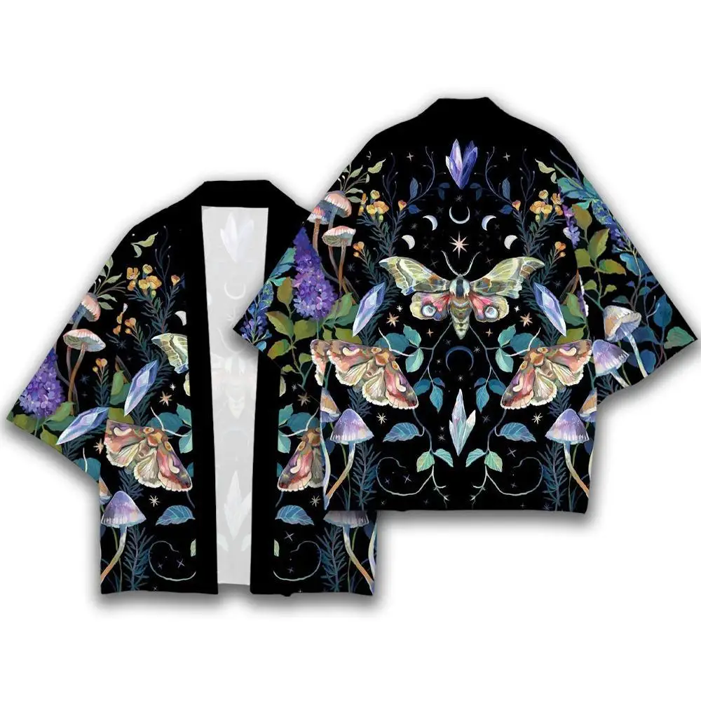 كيمونو رجالي ياباني بنمط الرافعة ، سترة هاوري ، يوكاتا ، توبات ساموراي عتيقة ، ملابس رجالية كبيرة الحجم ، كاجوال ، صيف ، شاطئ ، هاراجاكو #6