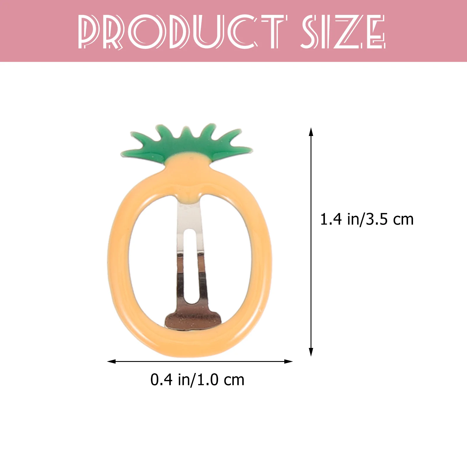 

14pcs Fruit Hair Clips Adorable Shaped Bobby Pin For Each Color Red Yellow Pineapple Cherry