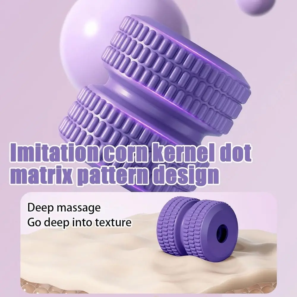 

Portable Annular Leg Clamp Massager Ring-Shaped Lightweight Manual Muscle Massager Roller 28 Wheel Handheld Slimming Roller Tool