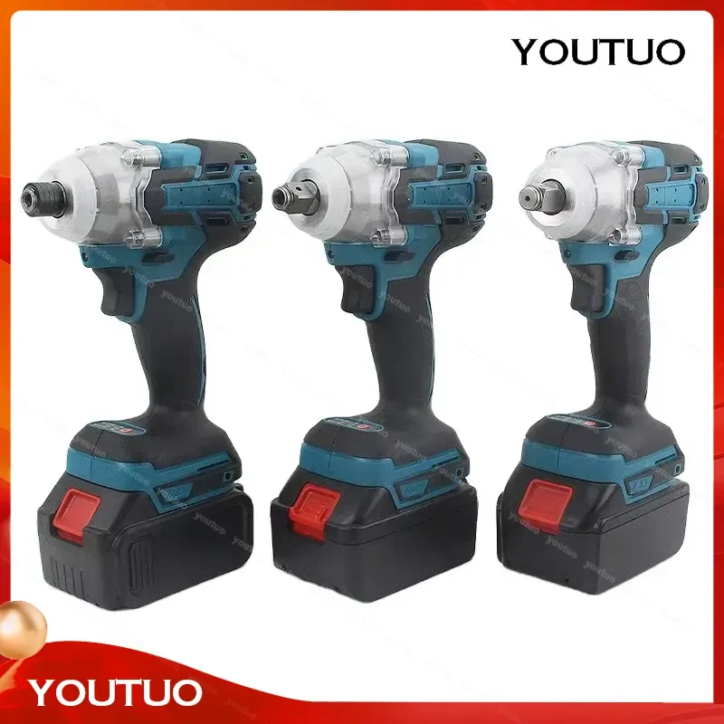 3 in 1 Brushless Cordless Impact Wrench Rechargeable Lithium Power Drill Adjustable Torque Electric Tool   Tires
