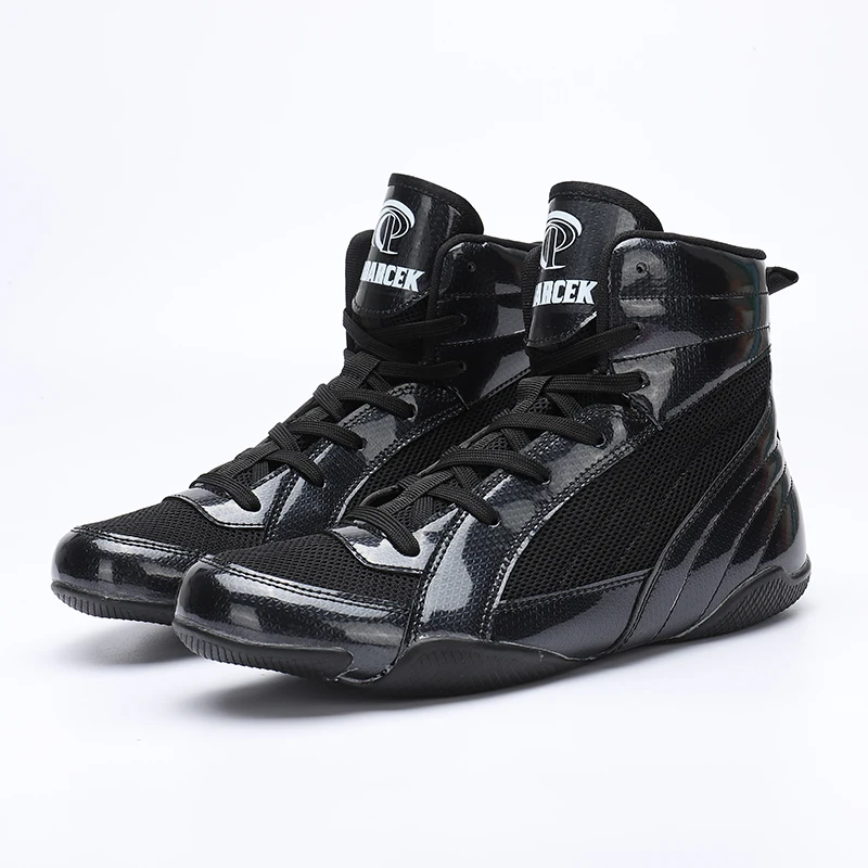 Zapatos de lucha libre clásicos para hombres y mujeres, zapatos de boxeo de lucha libre universales, zapatos de lucha ligeros de Fitness, botas de
