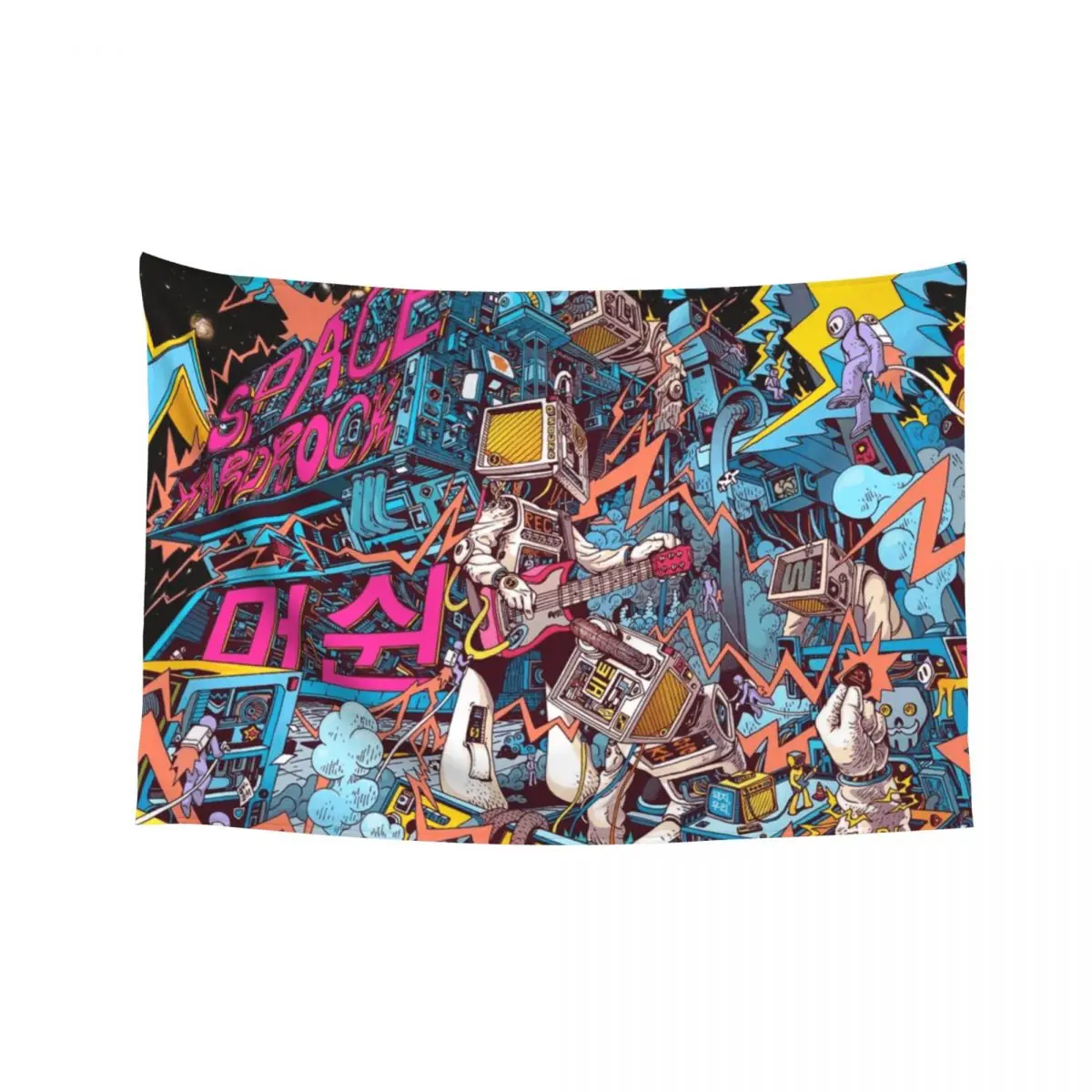 

space hard rock Tapestry Aesthetic Home Decor Anime Decor Decorative Wall Mural Home Decorations Aesthetic Tapestry
