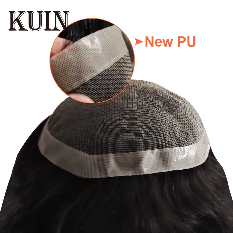 Men Toupee 100% Real Human Hair Lace And Pu Wig For Men Australia Capillary Prosthesis 6inch Indian Hair System