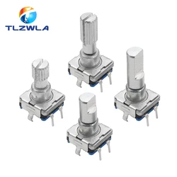 5PCS EC11 Encoder Switch With Push Button Switch Turn Left or Right Self Reset Rotary Encoder 5Pin DIP Type 15/20MM Shaft