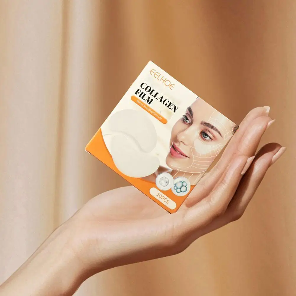 Collagen Film Korea Collagen Soluble Patches Film Anti Aging Eye Mask Wrinkles Remover Moisturizing Face Lifting