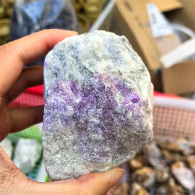 Semi Precious Original Stones Natural Rough Hackmanite Crystal Raw Gemstones for Decor