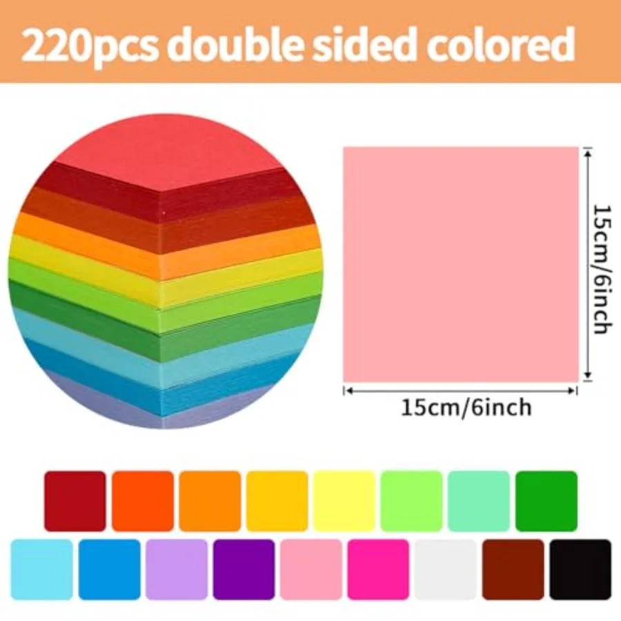 Pink Origami Paper, pcs, Double Sided Color, Origami Paper Kit for Crafts, Origami Kit