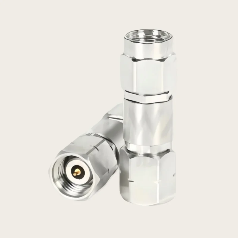 2.4MM to 2.92MM Male plug & Female jack Millimeter Wave Stainless Steel 40G High Frequency Test Adapter ﻿