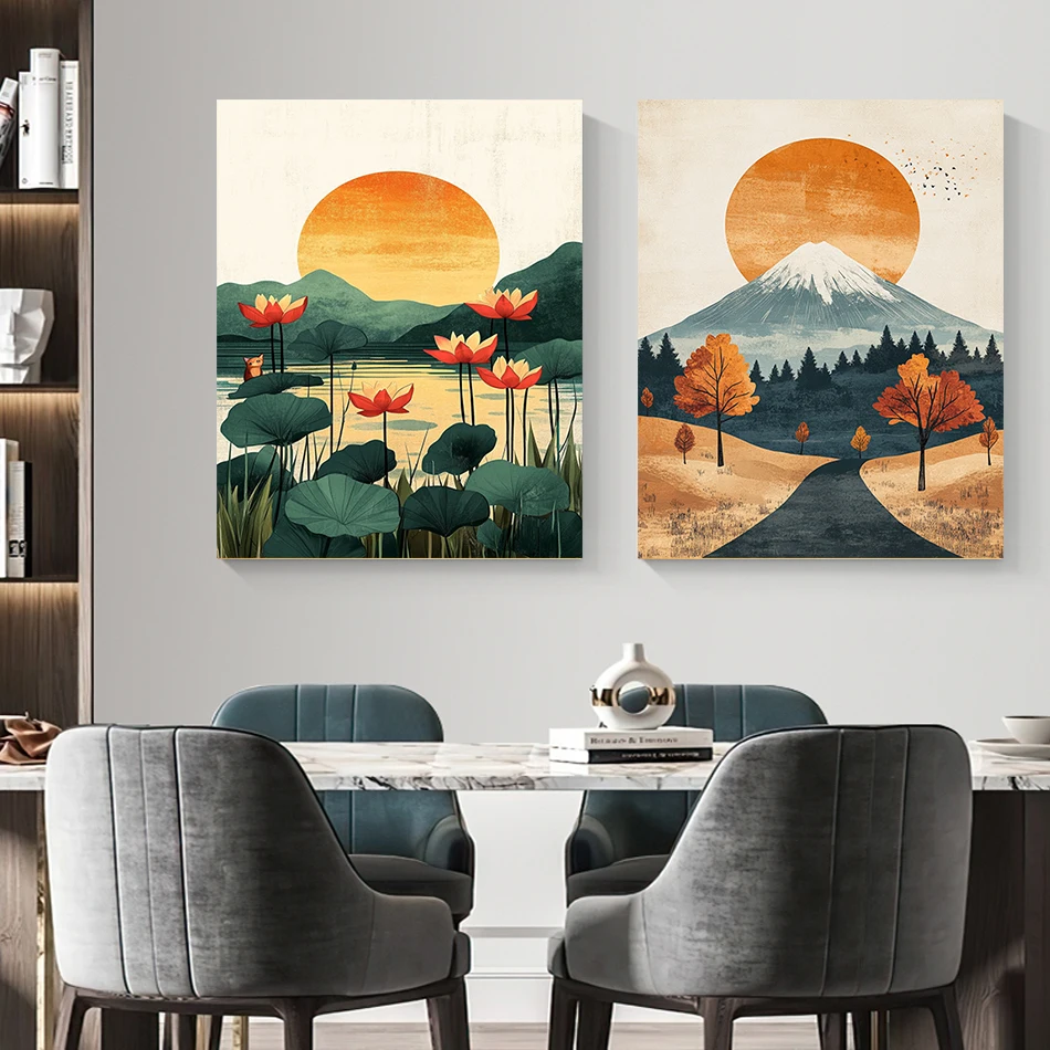 RUOPOTY Einfaches Malen nach Zahlen, malerische Sonne, einfaches, fortschrittliches, handgezeichnetes Zeichnen nach Zahlen für Anfänger, DIY-Bastel-Farbset-Set
