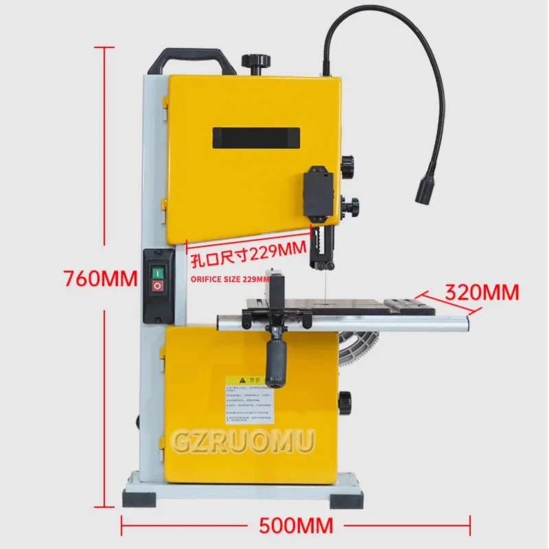 9 Inch Woodworking Band Saw Machine Small Household Multifunctional Sawing Table Saw Woodworking Jig Saw Woodworking Machinery