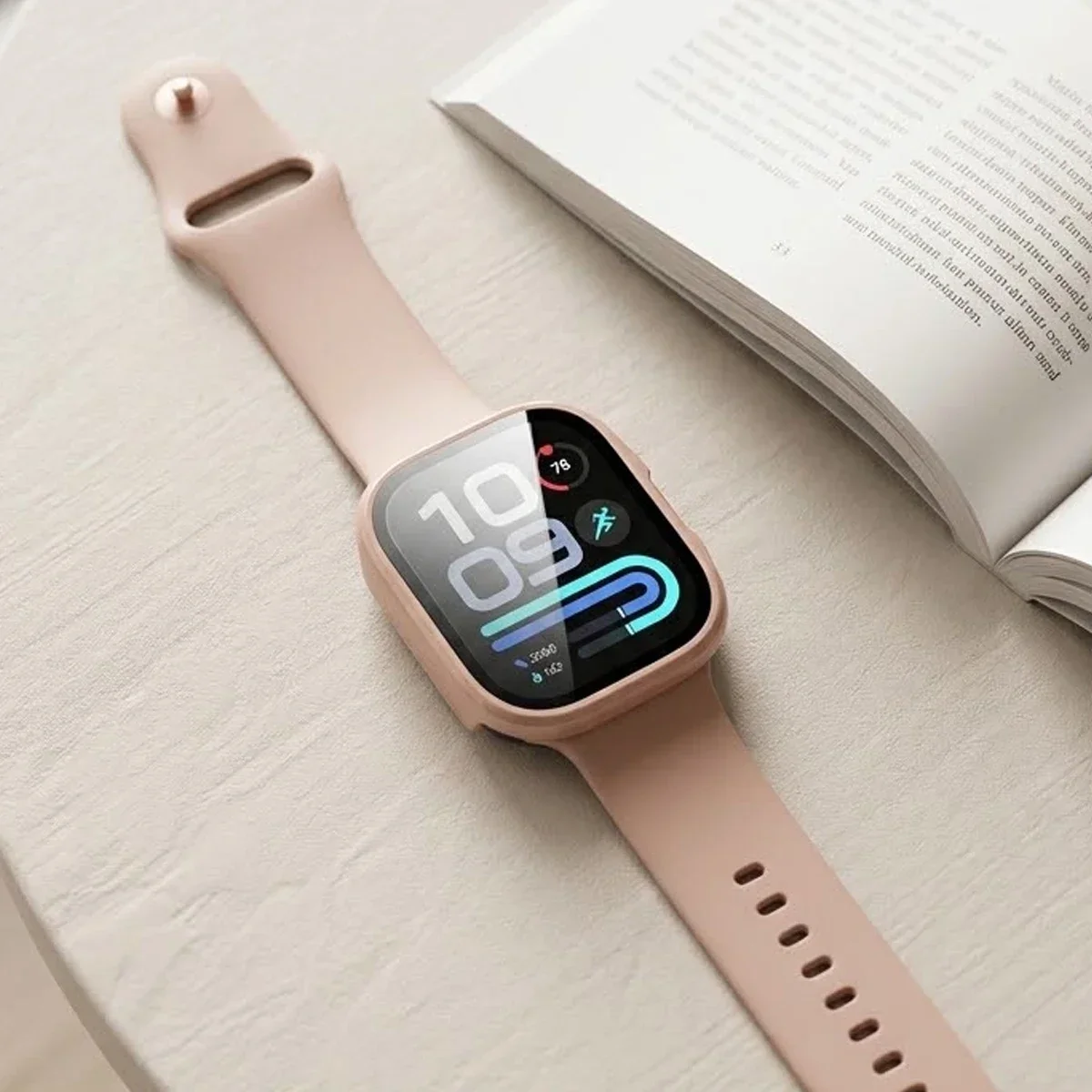 Tempered Glass+PC Case for Redmi Watch 6 Active 6 Lite Anti-fall Full Covering Bumper Protector Shell Redmi Watch 6 Lite Cover