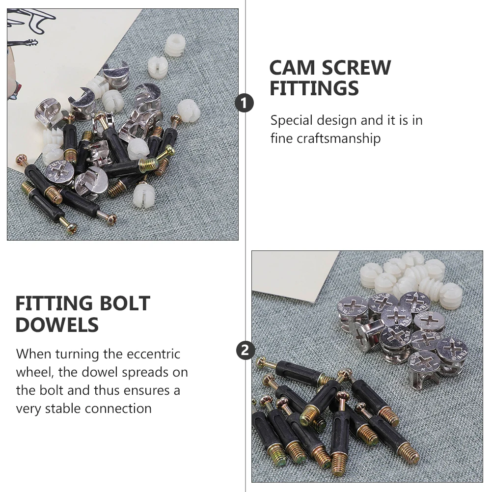 

Premium Furniture Connectors Fittings Dowel Sets Cam Fitting Bolt Dowels Stable Connection