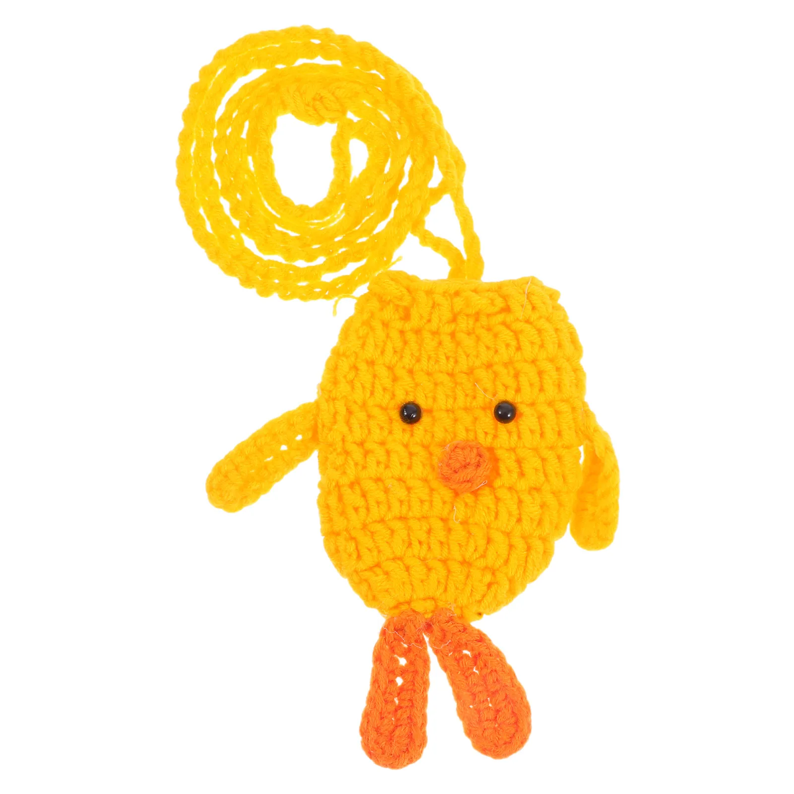 

Wool Egg Pocket Crochet Cartoon Bag Animal Chick Pouch Yarn Woolen Crocheted Shape Bags
