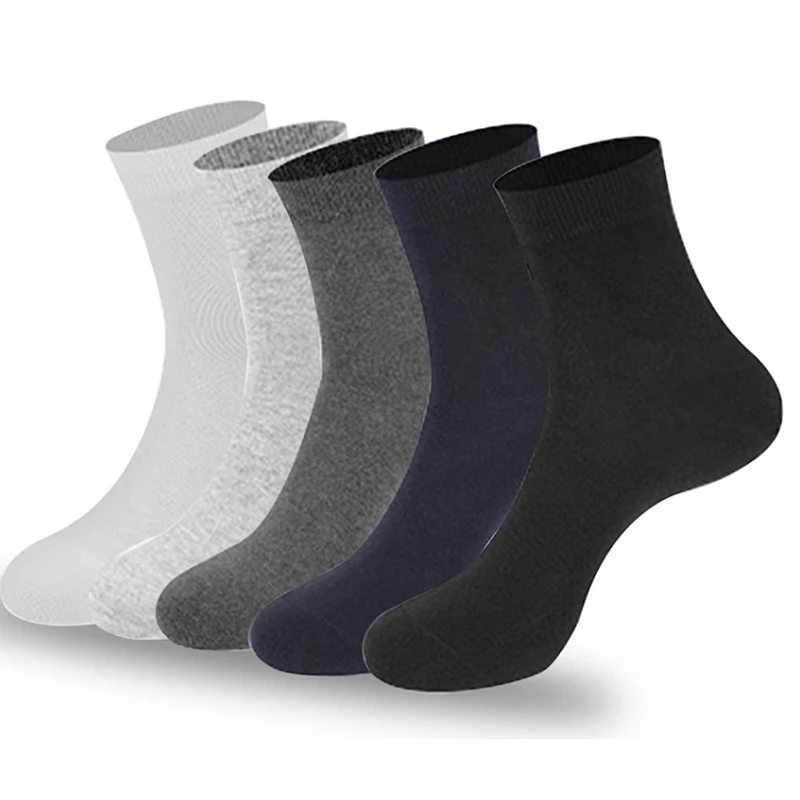 Men Socks Cotton Breathable Short Boat Socks Male Casual Soft Comfy Socks Solid Color Black Gray White Stockings