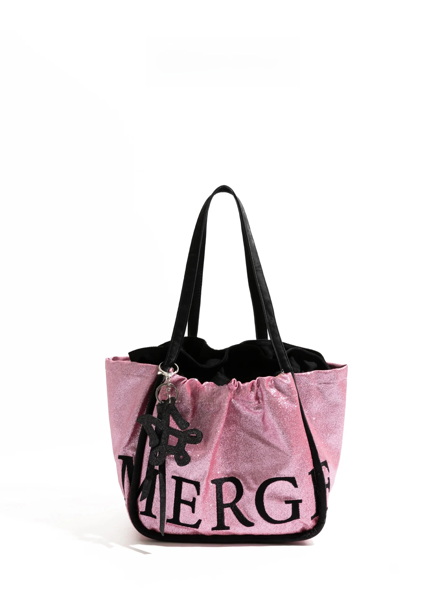 pink-glitter-color-blo-sweet-girl-handbag-tote-bag-single-oulder-bag-sequin-design-casual-simple-sle-cotton