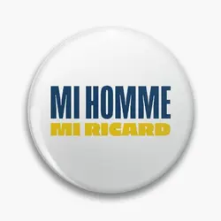 Mi Man Mi Ricard  Soft Button Pin Women Metal Cartoon Jewelry Brooch Collar Clothes Fashion Hat Badge Gift Cute Creative Funny