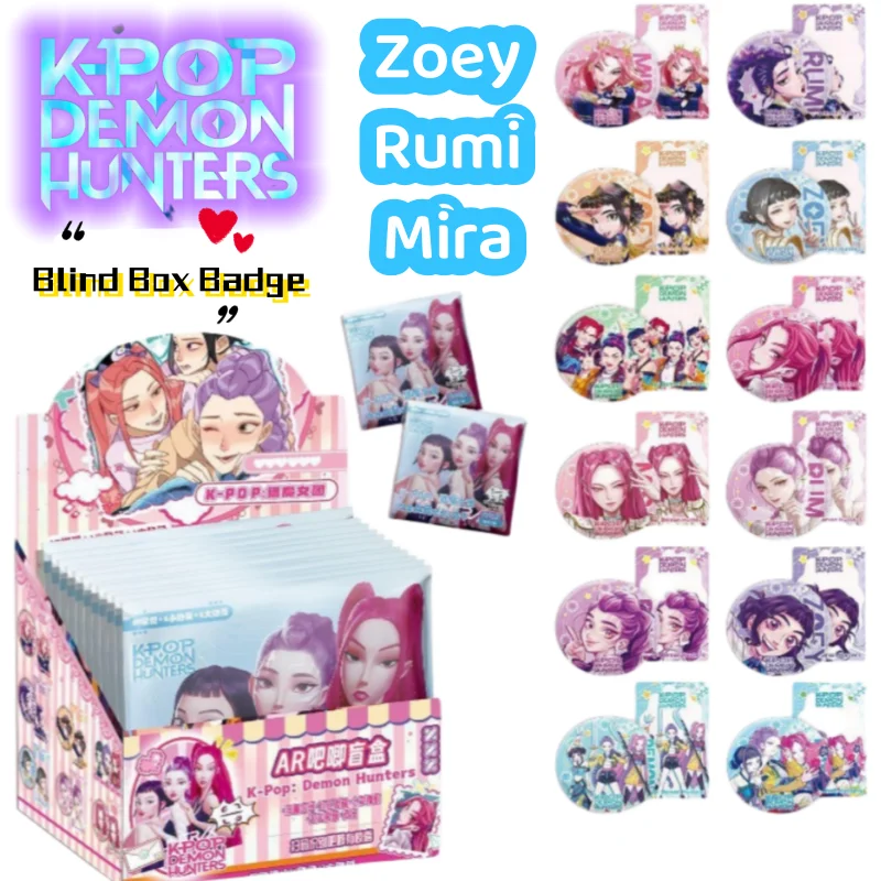 

KPop охотники на демонов Zoey Mira Abby Saja креативная мультяшная глухая коробка баш значок забавный сюрприз слепая упаковка изысканные праздничные подарки