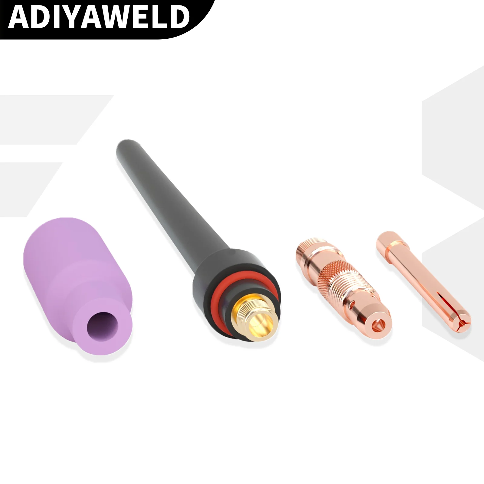 ADIYAWELD TIG Welding Torch WP17FV Argon Air Cooled Tungsten Arc Welding Torch 3M/5M/7M WP17 Flexible Head Gas Valve